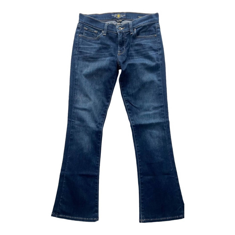 ❤️ Pick 3/30 Lucky Brand Charlie baby boot cut jeans medium wash mid rise 6/28
